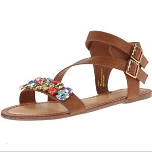 Madden Girl Jewel Embellished Sandals Size 8.5